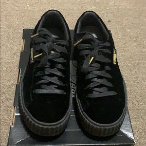 Black Suede Fenty Puma Sneakers